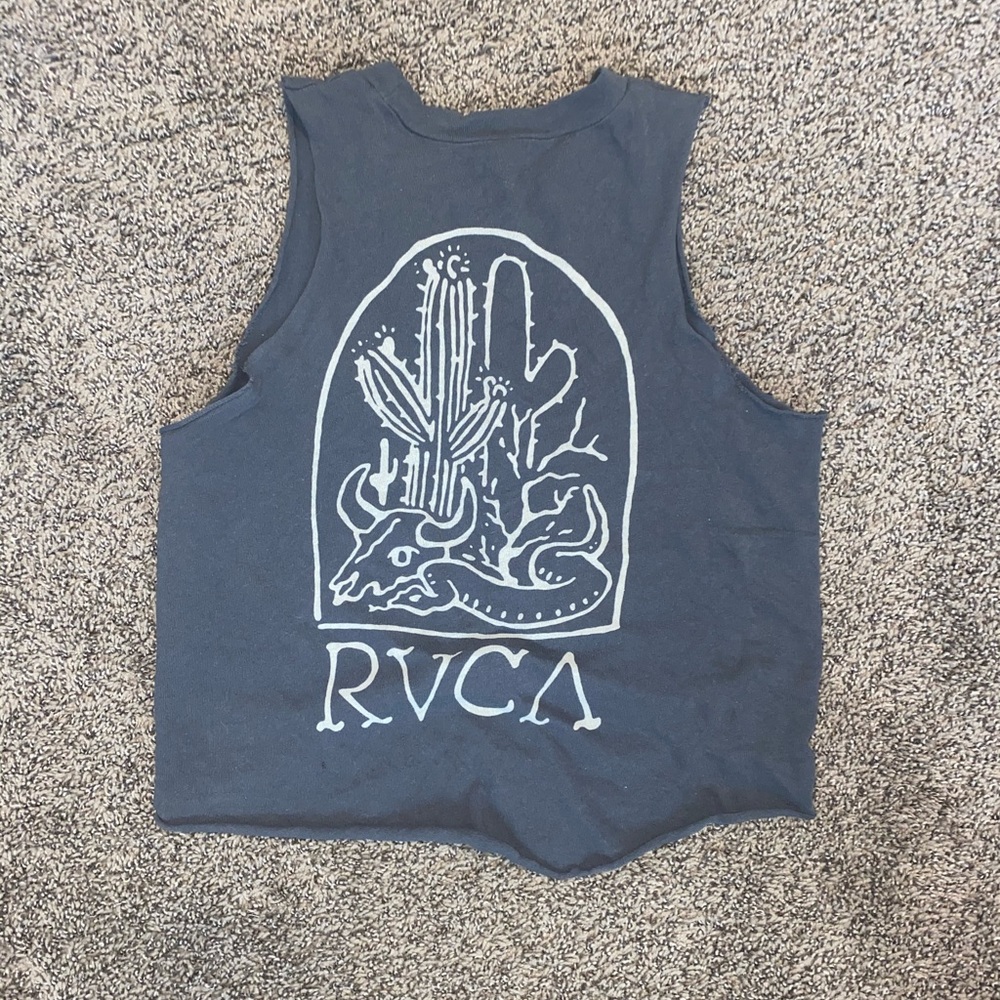 Cropped Grey Muscle Tank